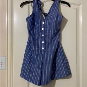 Romper with open back